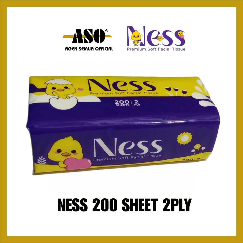 Tisu TISSUE NESS 200 sheet facial tissue premium PROMO !!! - Gambar 2