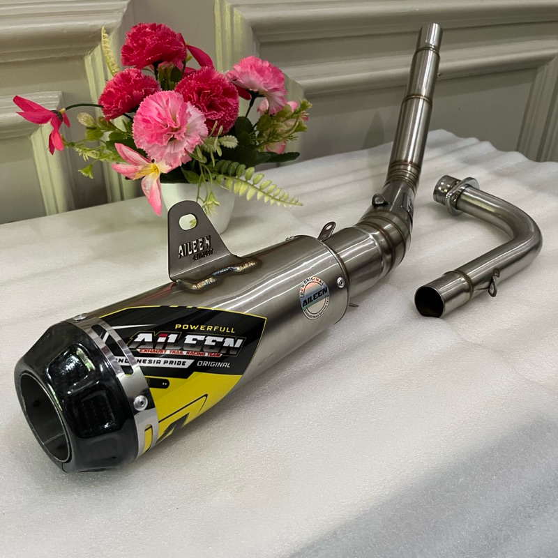 Original Vix Exhaust Aileen Racing Type A07 Carbon For Vega Jupiter ...