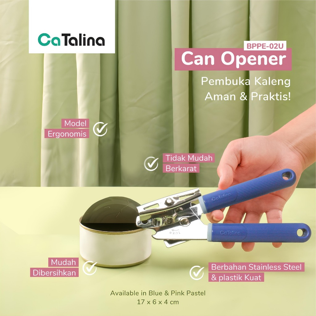 Alat Pembuka Kaleng Can Opener Stainless