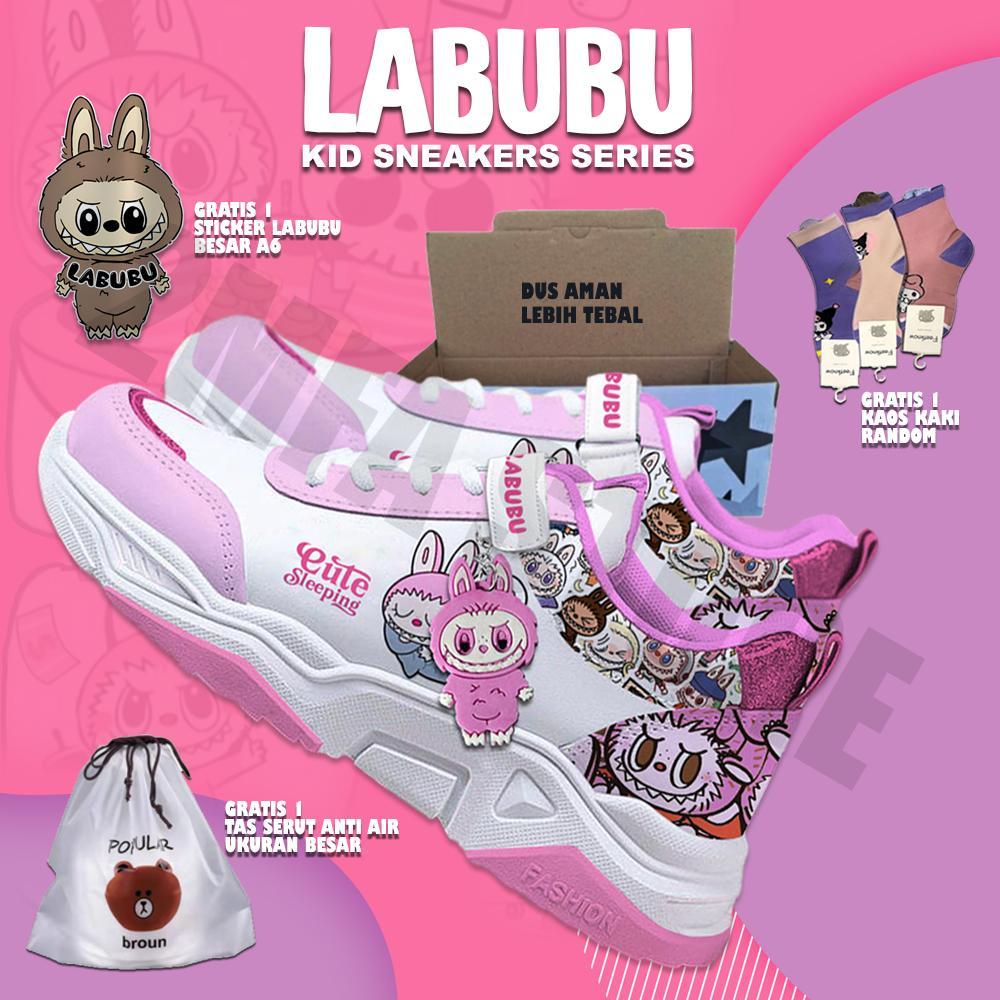 GANTUNGAN Cute Labubu Girls' Shoes – Unique & Anti-Slip Rubber Hanger ...