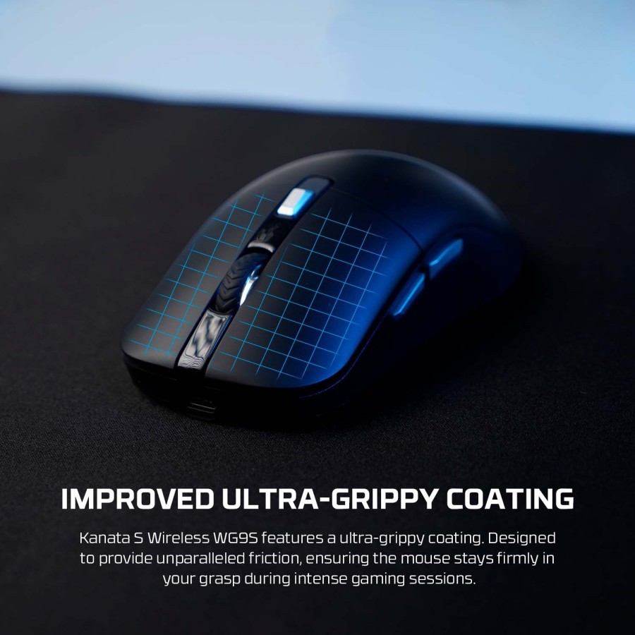 Fantech KANATA WG9 / WG9-S / WG 9S Kanata S Wireless Gaming Mouse Ambidextrous Design RGB PAW-3311 - Gambar 3