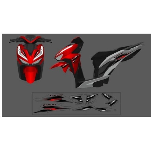 CUSTOM STRIPING STICKER VARIO 125/150 LED NEW GEN 1 Transparent ALL ...