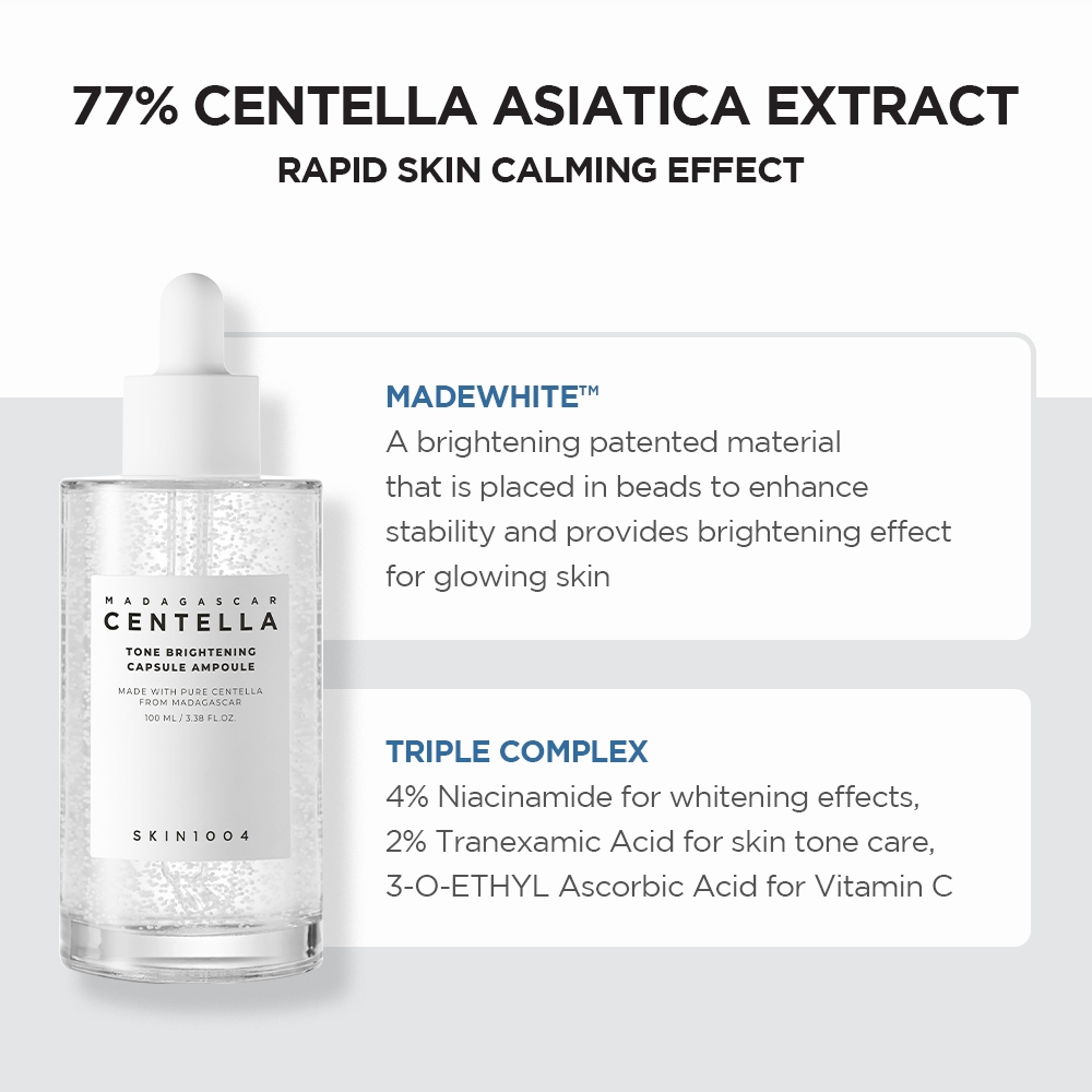 SKIN1004 Tone-up Essential Set (Tone Brightening Capsule Ampoule 100ml + Capsule Cream 75ml + Gel Foam 125ml) - Gambar 2