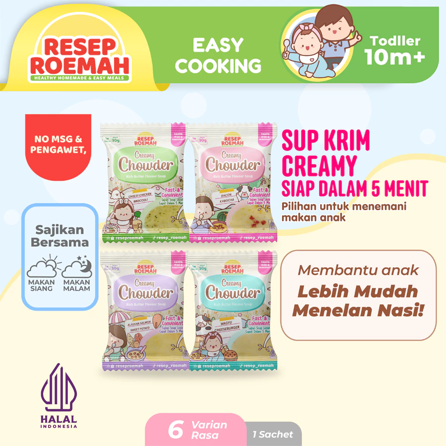 Resep Roemah Creamy Chowder Soup / Sup Krim untuk Anak / Sup Sehat Mpasi No MSG / Rich Butter Flavour Soup / Toddler & Kids - Gambar 2