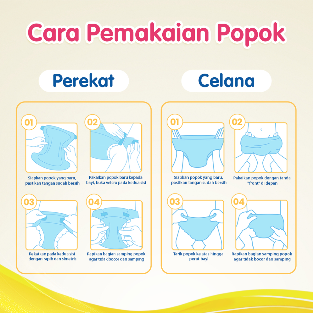 [6 PACK] Makuku Diapers Dry Care Popok Bayi Celana/Perekat NB-S/M/L/XL/XXL - Gambar 3