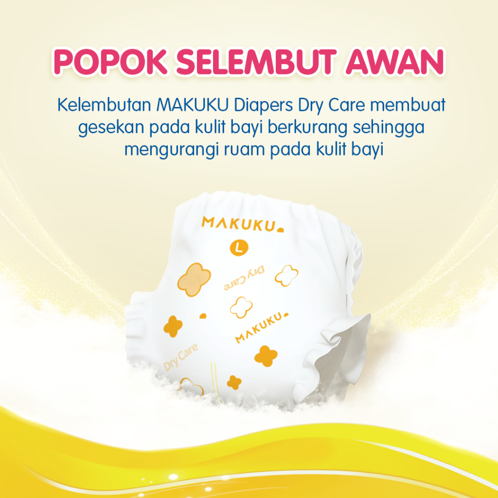 [1 PACK] Makuku Diapers Dry Care JUMBO Popok Bayi Celana/Perekat NB-S/M/L/XL/XXL - Gambar 2