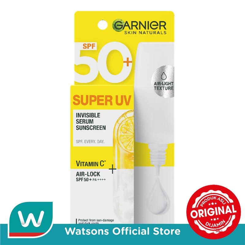 Garnier Skin Naturals Super UV Invisible Serum Sunscreen SPF 50+ 30ml - Gambar 3