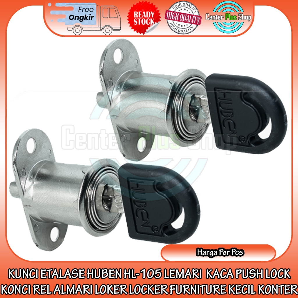Huben HL-105 Glass Cabinet Push Lock Rail Lock Locker Small Furniture ...