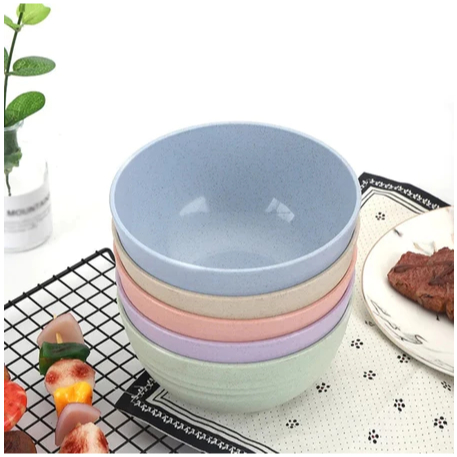 Dreamyhouse 4pc Wheat Straw Bowl 15cm Set - Gambar 2