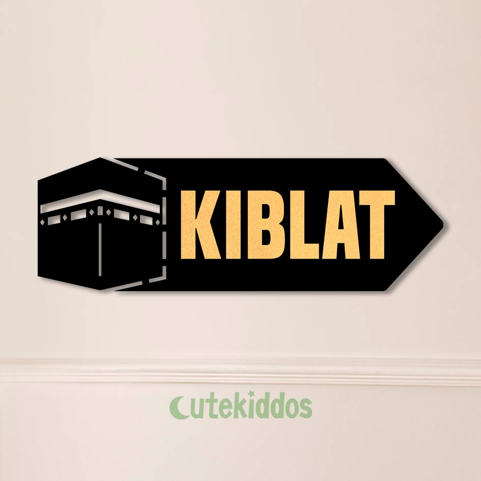 Qibla Direction Indicator Board Wall Decoration Prayer Room Mosque Sign ...