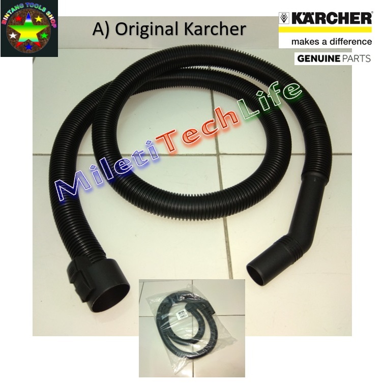 2.5/3.5ホース、Karcher NT20 30 WD1 WD2 WD3 WD4 WD5 WD6 WD 6 P用 1PCSエクストラロング2.5 / 3.5mホースアクセサリー、Karcher NT20 30 WD1 WD2 WD3 WD4 WD