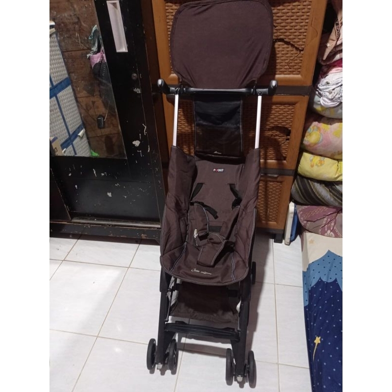 Stroller pockit gen 4 cL 7881 limited edition polka dot cocolatte cabin size complete bag preloved condition