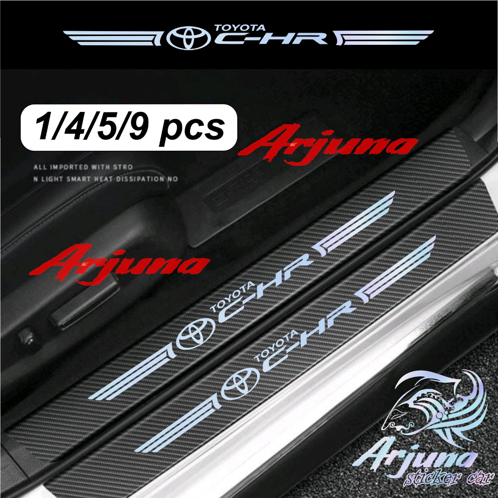 9pcs toyota chr carbon car stickers with trunk package | Shopee Singapore
