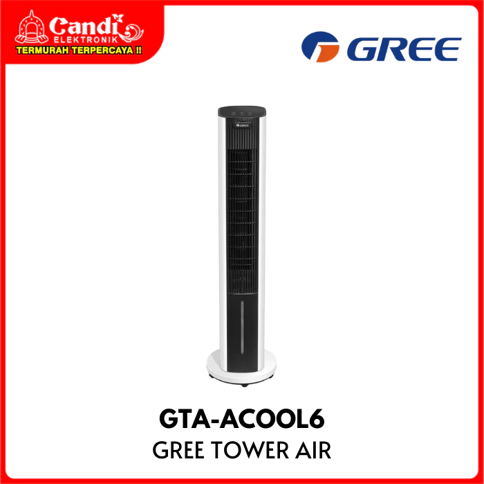 GREE Tower Air Cooler Kapasitas Tangki 6 Liter GTA-ACOOL6
