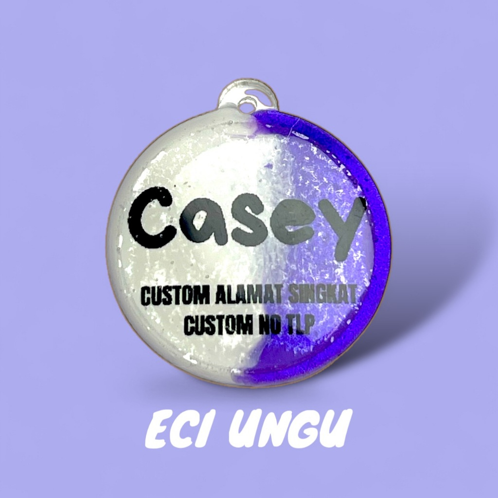 ECI LIONTIN ONLY / KALUNG KUCING / GRATIS CUSTOM NAMA / WATERPROOF - Gambar 2