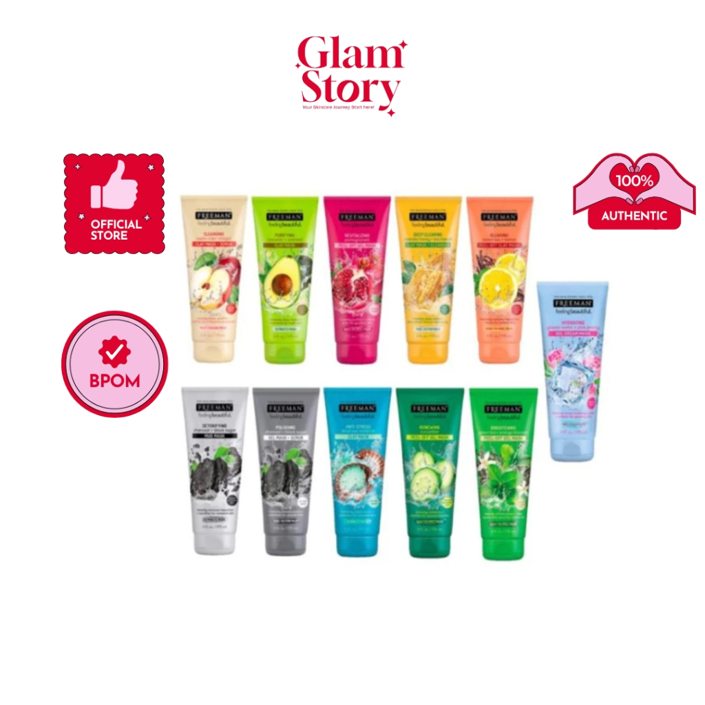 FREEMAN Mask All Variants 175ml Face Mask Facial Mask Sheet Mask ...