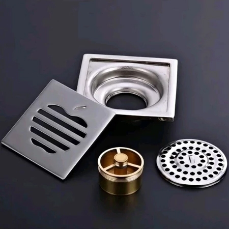 Minimalist Stainless Floor drain anti insect / banjir / cockroach ...