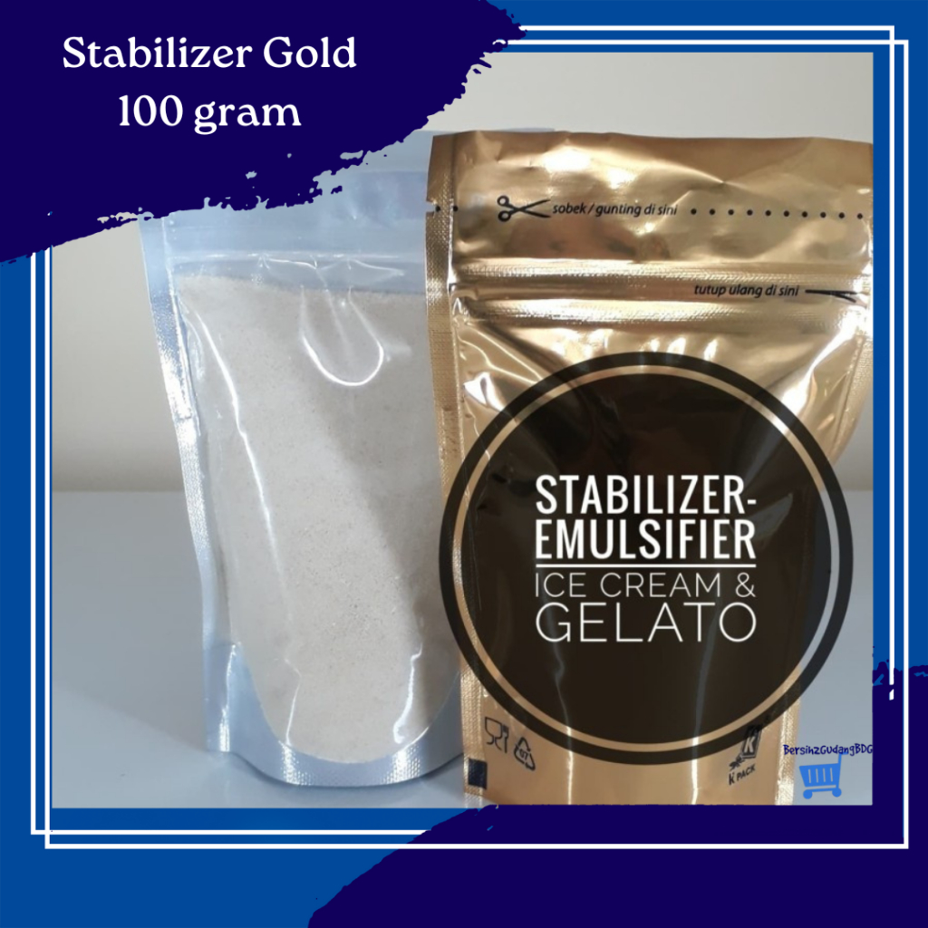 Stabilizer-Emulsifier Ice Cream & Gelato [GOLD] - 100gm | Shopee Singapore