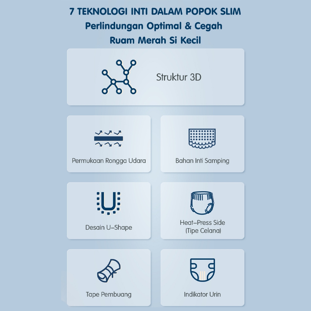 [4 PACK] MAKUKU SAP Diapers Slim JUMBO / Popok bayi Tipis SAP anti gumpal cepat kering sekali pakai tipe / NB52/S48/M52/L50/XL48/ perlengkapan bayi baru lahir / Popok Newborn - Gambar 4
