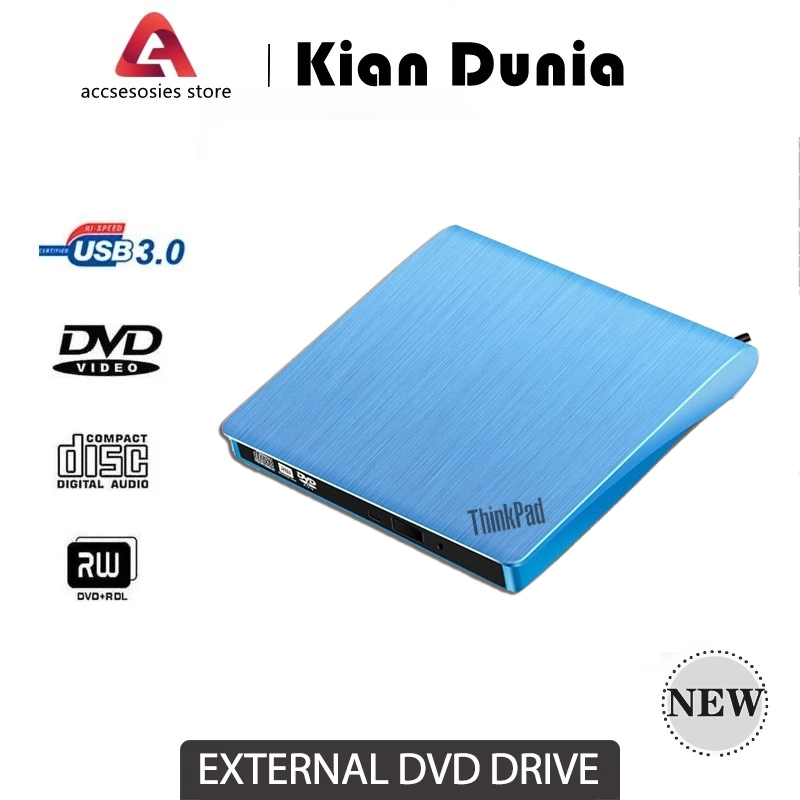 External DVD USB 3.0 pop up mobile External DVD think pad pro RW Burner ...