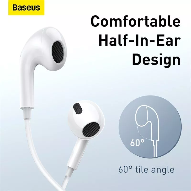 Baseus Headset Kabel H17 Audio Jack 3.5mm Encok Earphone Bass Headset Gaming - Gambar 4