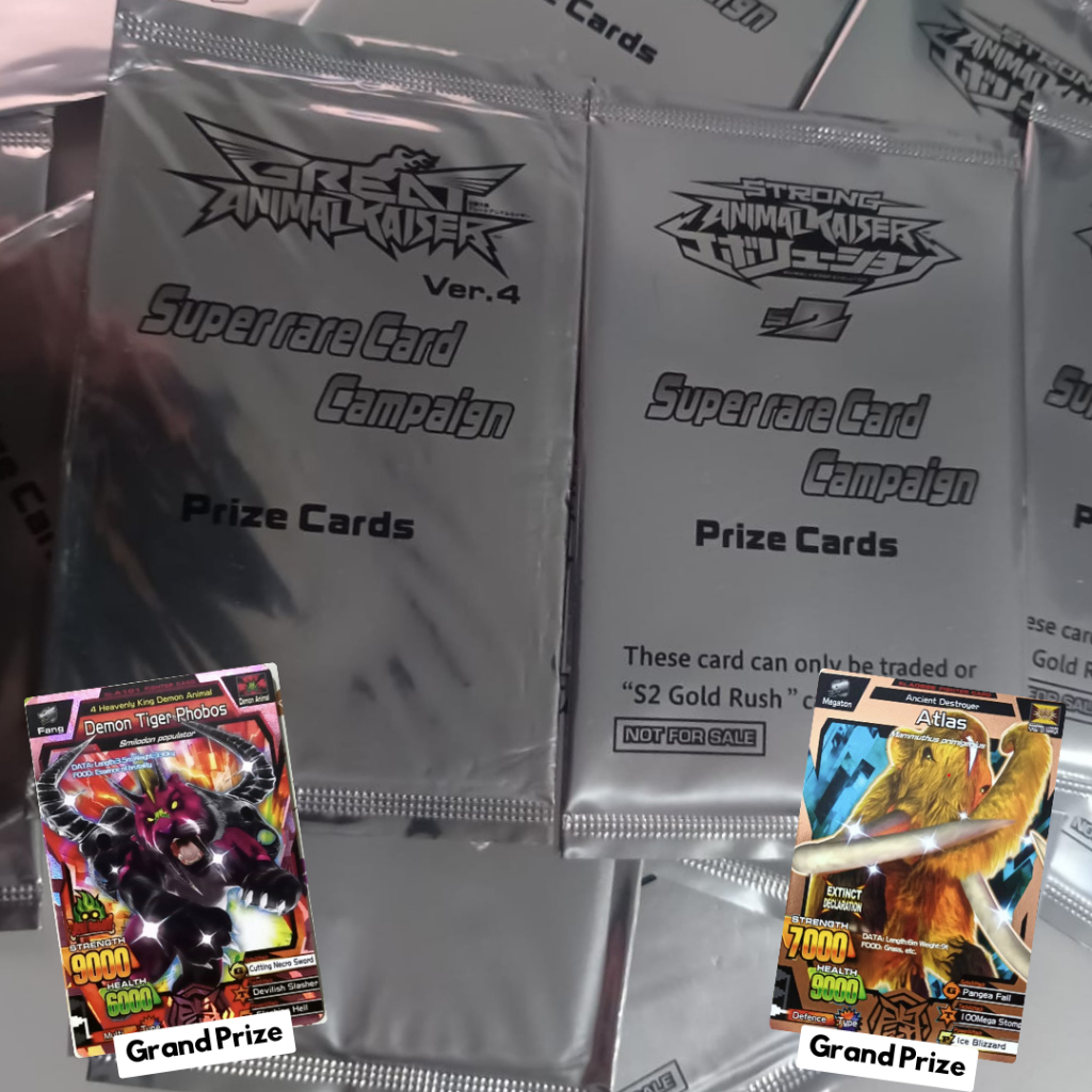ultra rare animal kaiser cards Strong Animal Kaiser Evolution Special Rare Cards Set (4 Cards)-Atlas + 3  Cards
