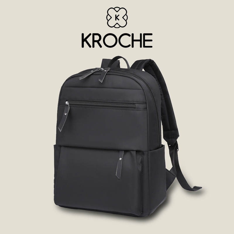Kroche - Beatrice Women's Laptop Backpack Breton Backpack Women's Plain ...