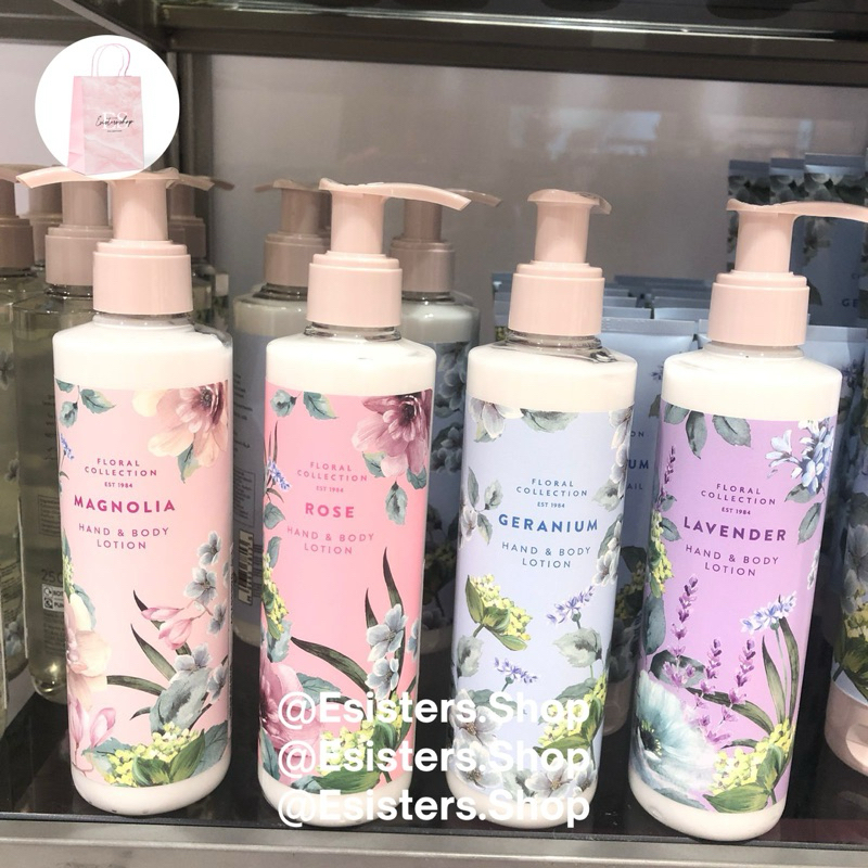 M&S MARKS SPENCER Body Lotion Geranium China Blue Magnolia Rose  Lavender