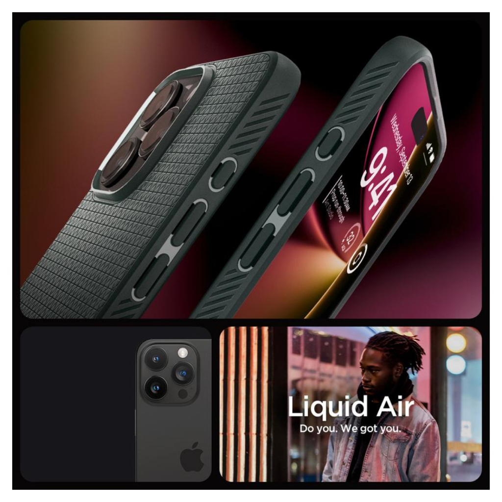 SPIGEN Case iPhone 17 16 15 14 13 12 11 XS Max XS X XR Liquid Air Anti Shock Crack Soft Case Casing - Gambar 3