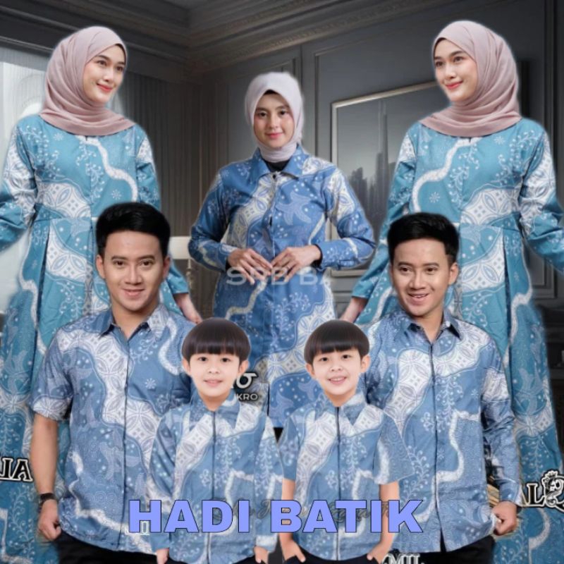 - CAN BE SEPARATED - DOBY biru | FAMILY COUPLE BATIK CLOTHES FOR FATHER ...
