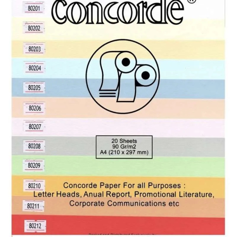 A4 CONCORDE Paper 90g (1 PACK Contains 20 Sheets) | Shopee Singapore