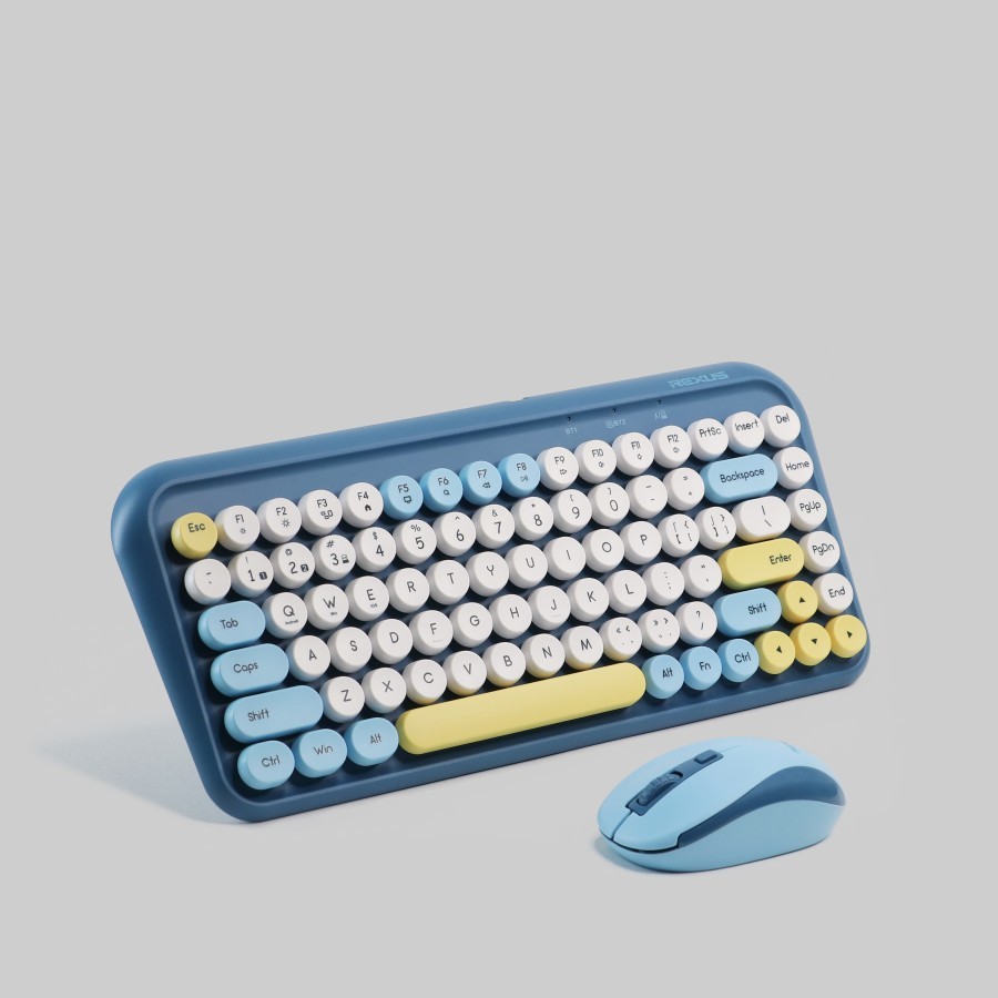 Rexus KM11 / KM-11 Wireless Combo Keyboard and Mouse Retro - Gambar 3