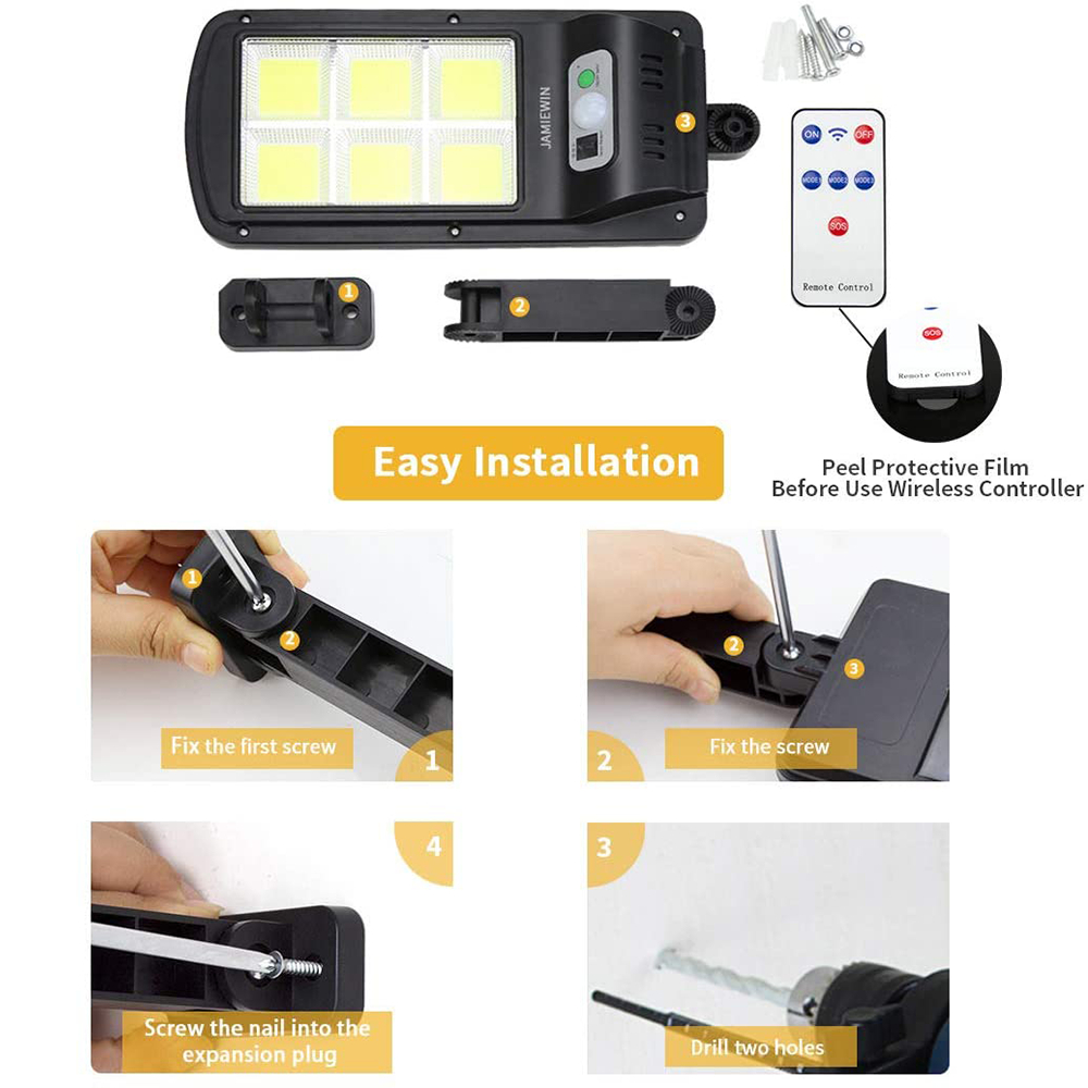 LAMPU SOLAR JALAN LED 120W TENAGA MATAHARI - LED SOLAR CELL 180W LAMPU PANEL SURYA - Gambar 2