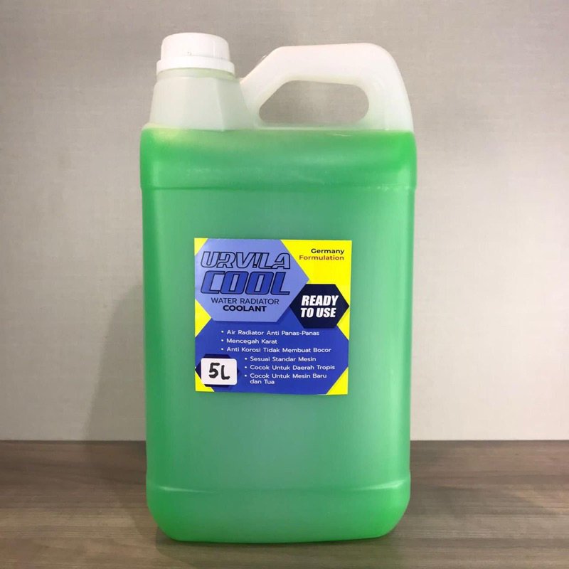 HIJAU URVILA Coolant GREEN Radiator Coolant 5 Liters | Shopee Singapore