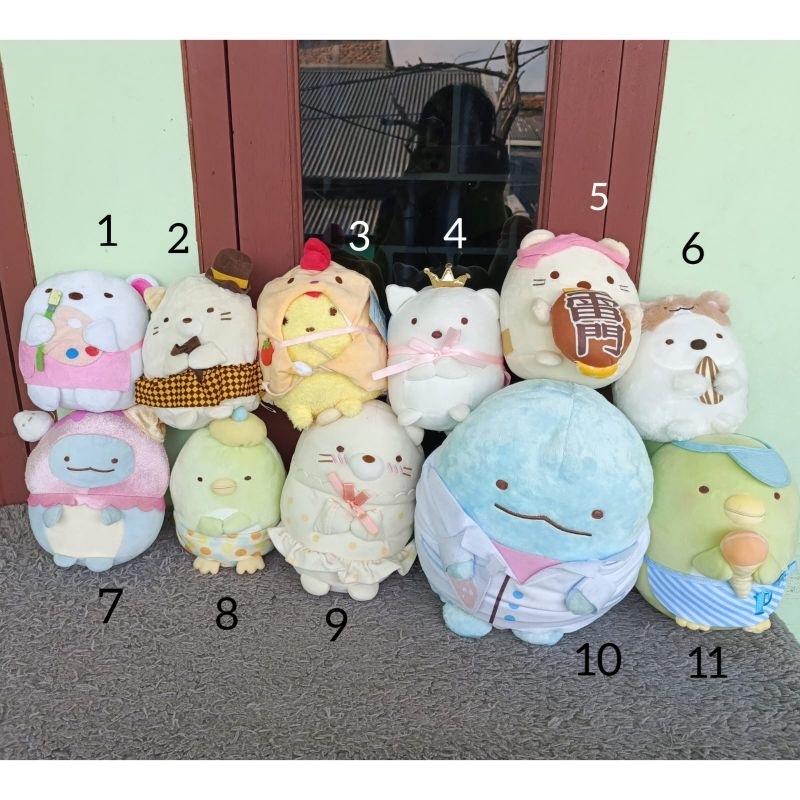 Boneka Sumiko Sumikko Gurashi San-X Kostum/ Sumikko Lembut (Tokage, Penguin, Udang) - Gambar 2