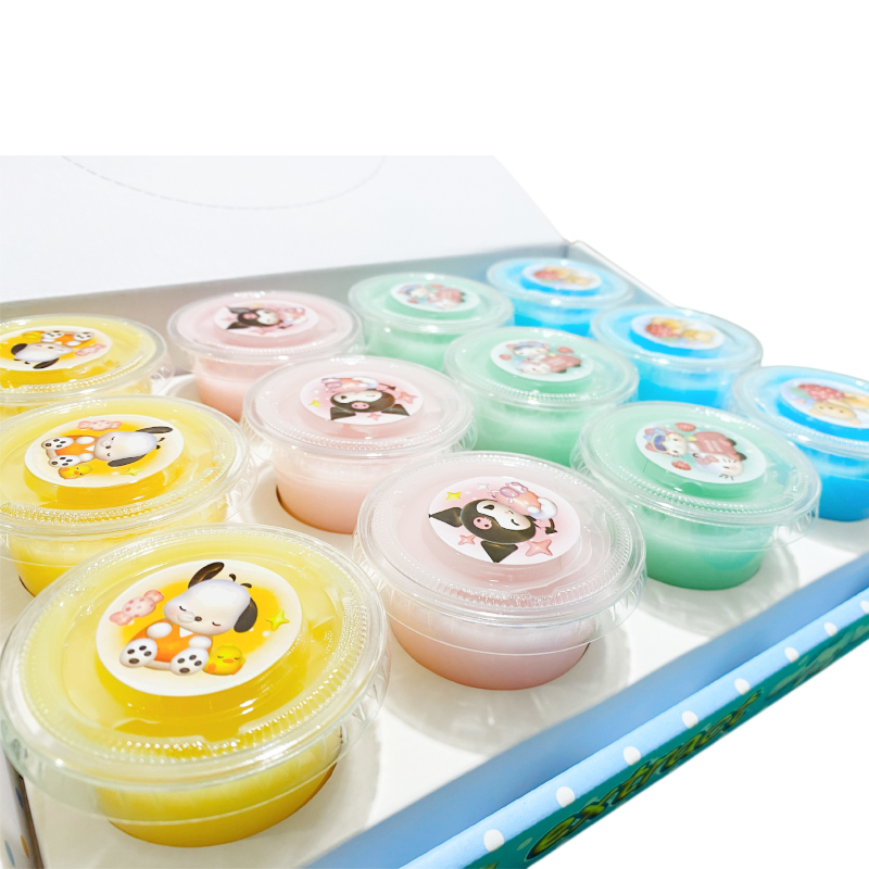 PUSAT17 SL01 SLIME SANRIO 90ML SLIME KAPSUL WANGI MAINAN ANAK EDUKASI TIDAK BERACUN SLIME CUP MINI KARAKTER MILKY SLIME - Gambar 2
