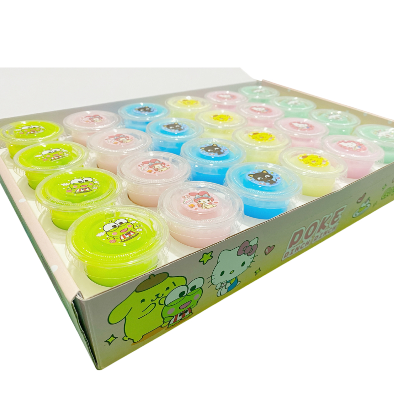 PUSAT17 SL03 SLIME 60ML SLIME SANRIO KAPSUL WANGI MAINAN SLIME MAINAN VIRAL SLIME JELLY ANTI LENGKET MAINAN ANAK EDUKASI TIDAK BERACUN SLIME CUP MINI KARAKTER MILKY SLIME - Gambar 2