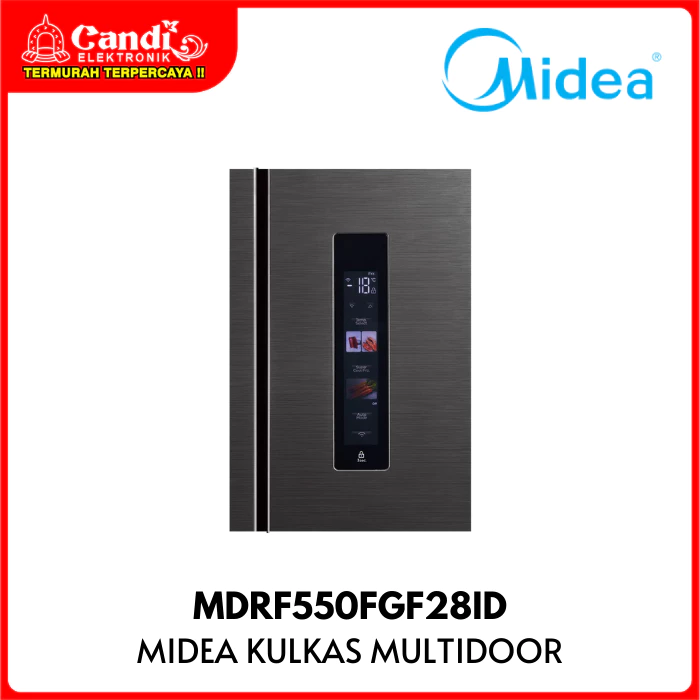 MIDEA Kulkas Multidoor 4 Pintu Kapasitas 407 Liter Inverter MDRF550 MDRF550FGF28ID - Gambar 4