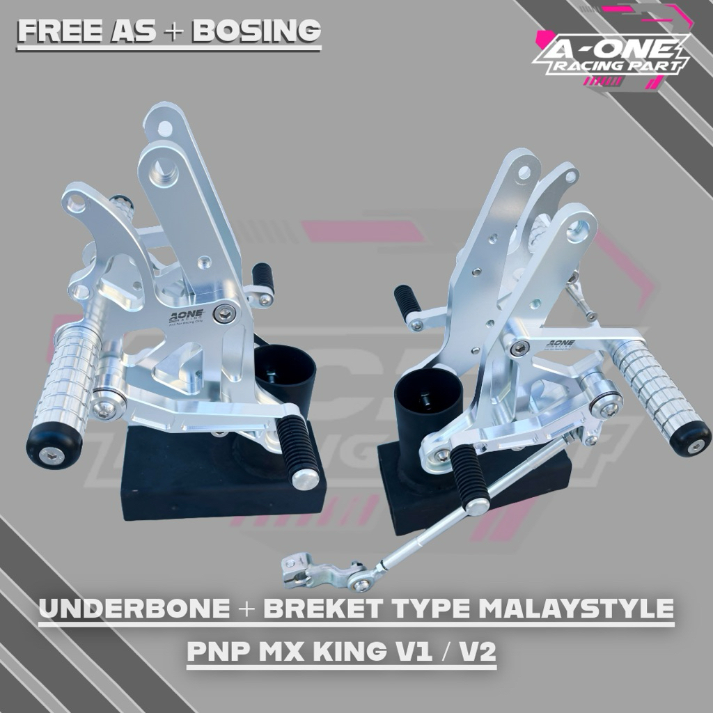 Footstep Underbone V1 A-One PNP MX King Set Malaystyle Type Brekets ...