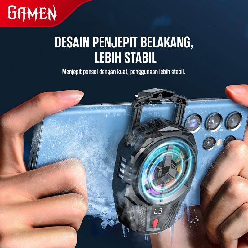 Gamen GMR10 / GMR-10 Fan Cooler Phone Cooler Radiator Pendingin HP Cooling Fan Gaming With RGB Lightning - Gambar 4