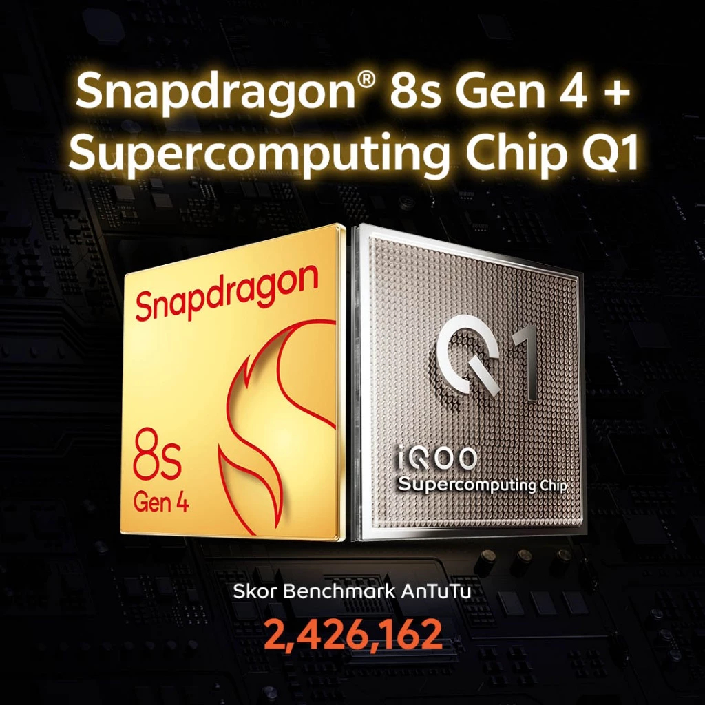 vivo iQOO Neo 10 [BISA NSTAN PENGIRIMAN], 1st Snapdragon 8s Gen 4 + Q1 (Dual Chipset), 7K VC Cooling System, 7000 mAH + 120 watt, 144Hz - Gambar 2