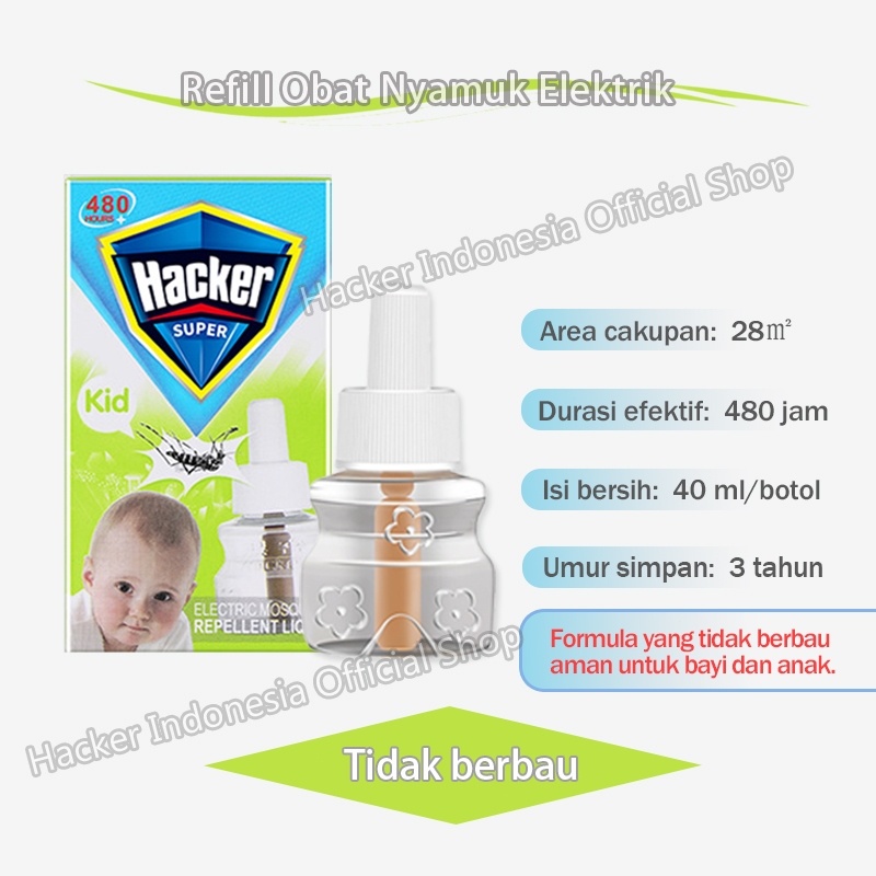 Hacker Elektrik Refill Obat Nyamuk Elektrik Aman Untuk Bayi / Cairan Pengusir Nyamuk Paling Ampuh - Gambar 3