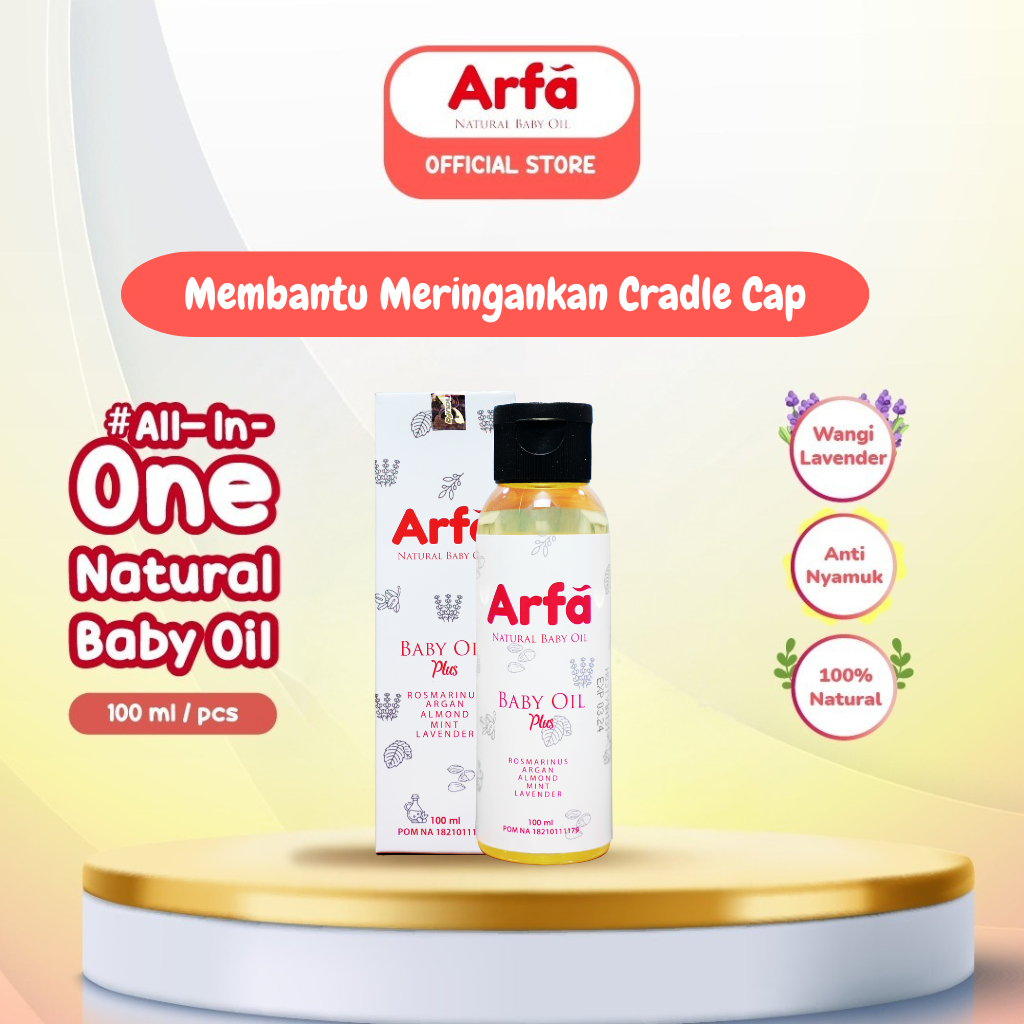 Arfa Baby Oil - Minyak Telon Alami Membantu Meringankan Cradle Cap - 1 Botol