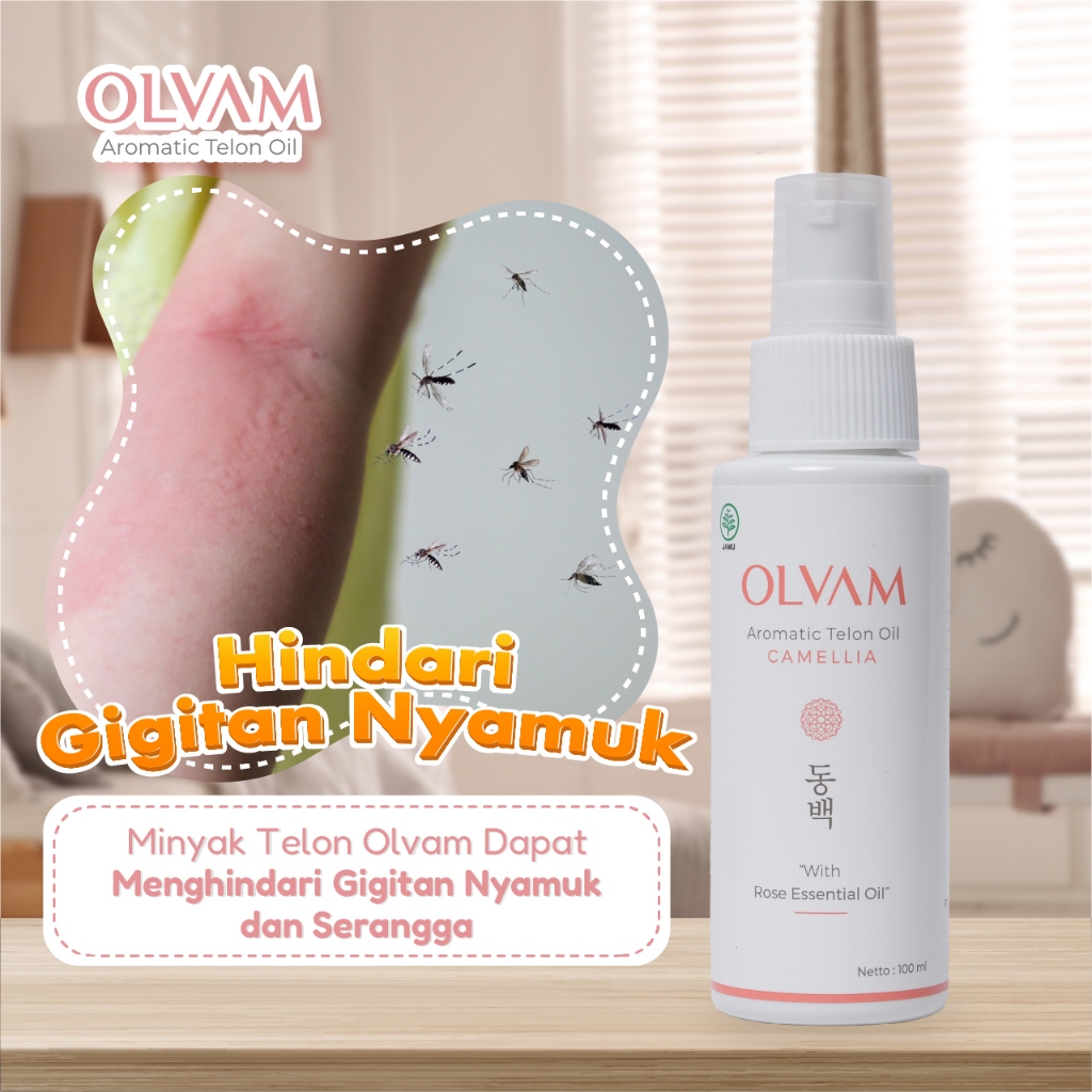 Minyak Telon Premium OLVAM dengan Rose Essential Oil 100ml - Gambar 2
