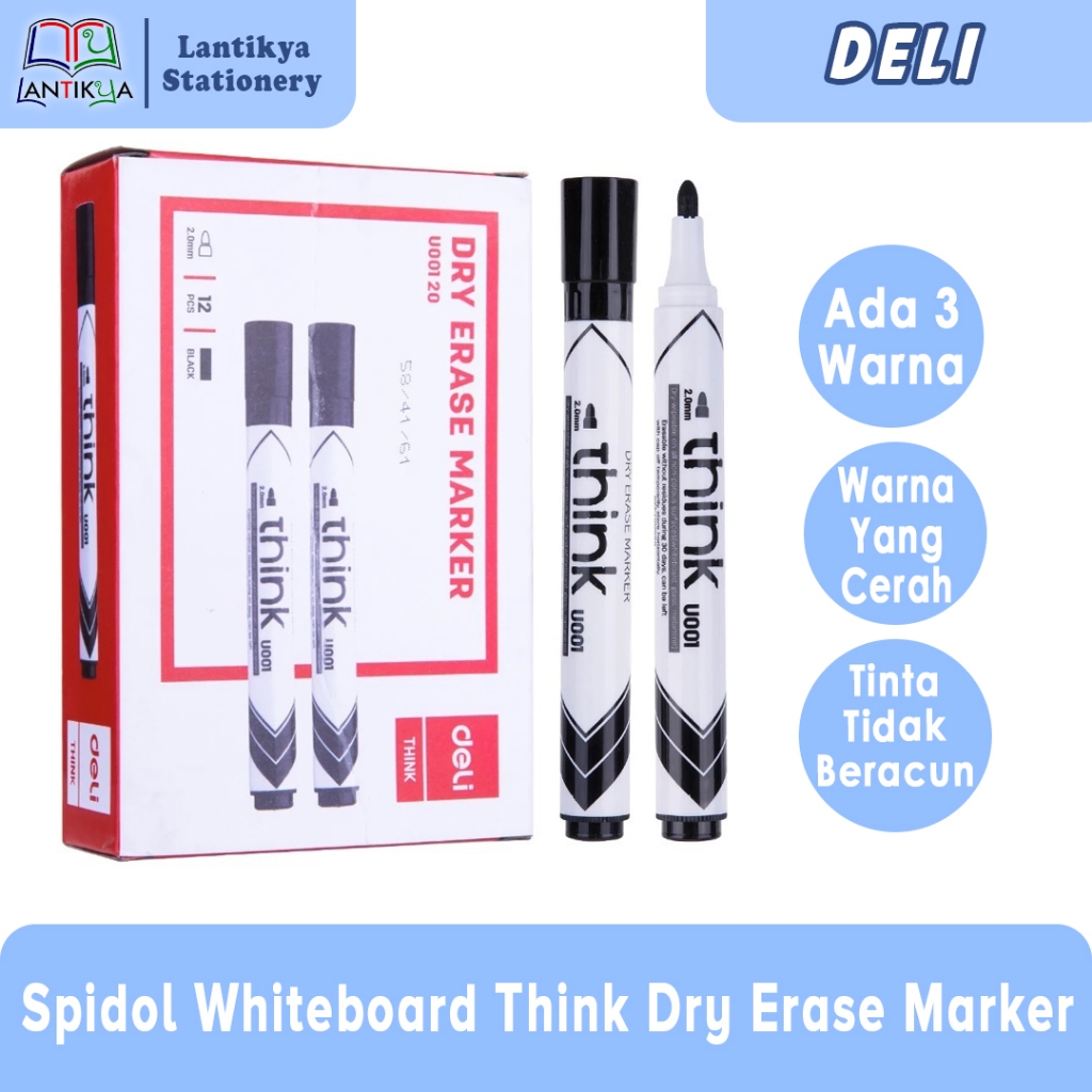 Deli Whiteboard Markers /Deli Think Dry Erase Marker EU 00120 /EU 00130 ...