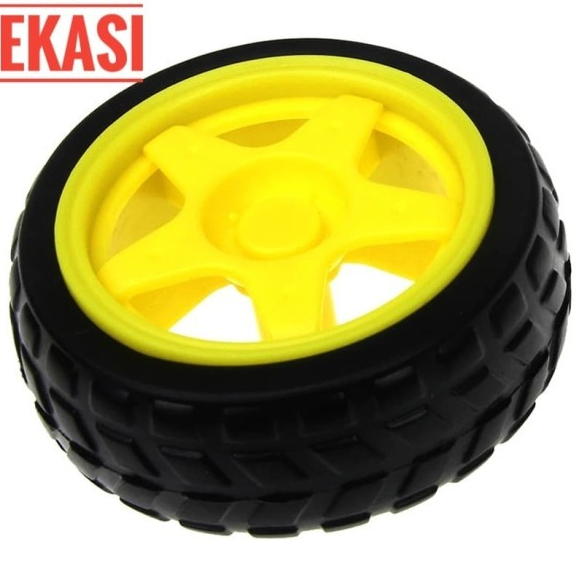 Smart Car Avoider Line Follower Wheel Tire Robot Wheels Rubber Tire ...