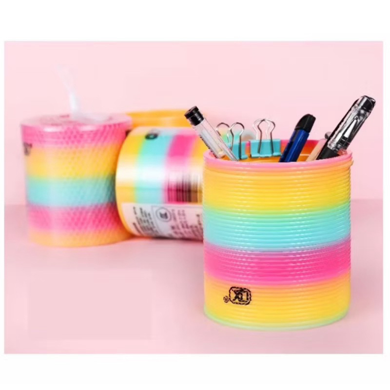 Mainan Magic Rainbow Spring Jumbo Ukuran 8,7cm Mainan Edukasi - Gambar 3