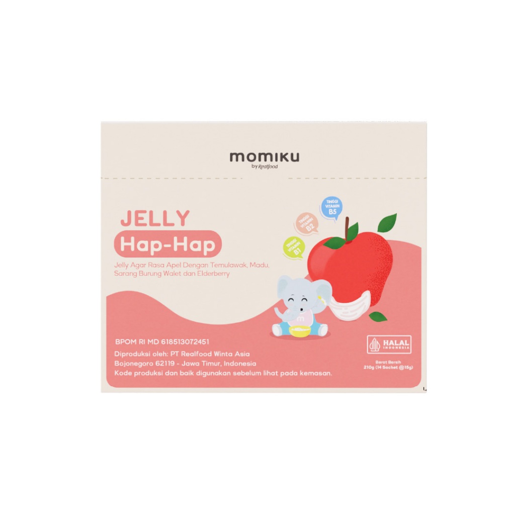 Realfood Momiku Jelly Hap-Hap Sarang Burung Walet dengan Ekstrak Temulawak, Madu Hutan dan Tinggi Vitamin B1, B2 & B5 - Gambar 3
