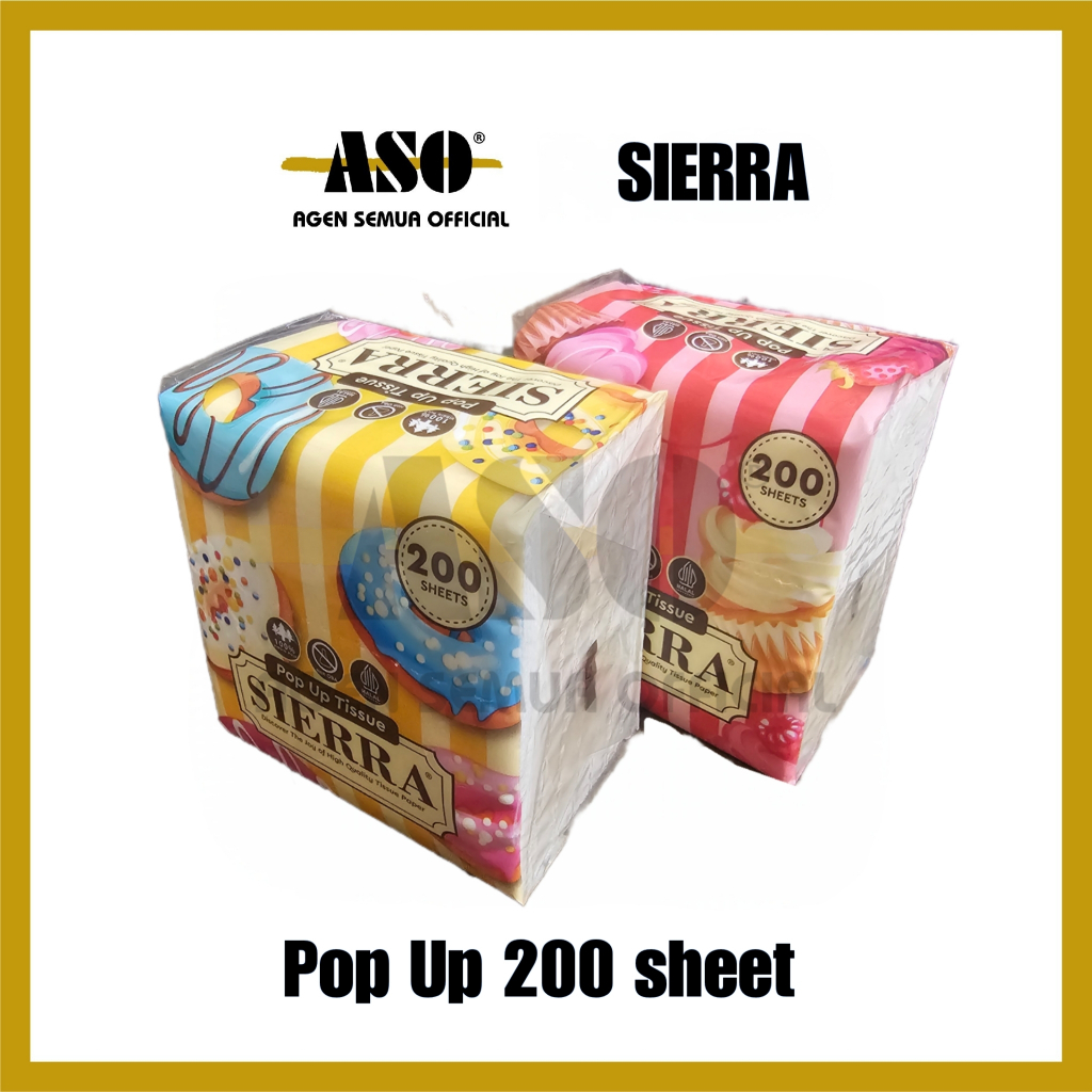 Tisu Tissue SIERRA POP UP 200's Tisu Meja PROMO !!!