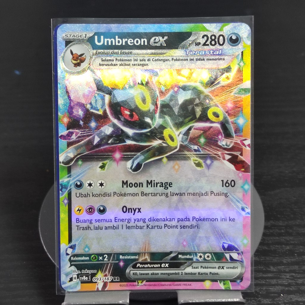 Umbreon EX RR Pokemon KARTU TCG INDONESIA (Sleeve) | Shopee Singapore